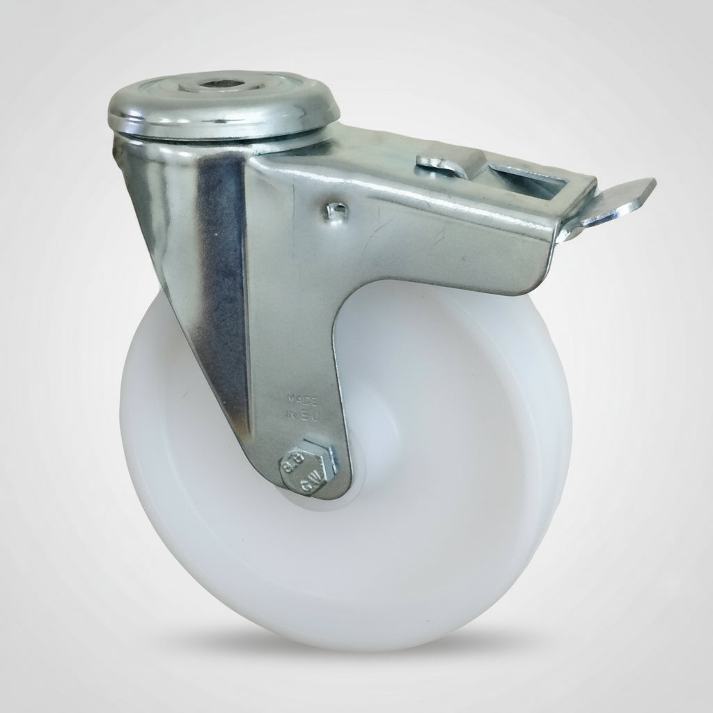 125mm Nylon Wheel Bolt Hole Braked