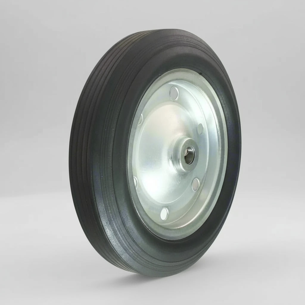 Metal Centre Precision Bearing Solid Rubber Tyre