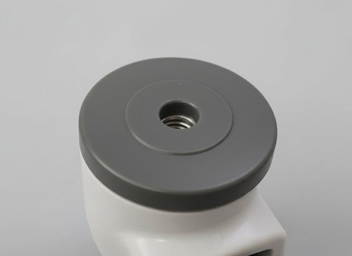 100mm Nylon Body Bolt Hole Castor Grey