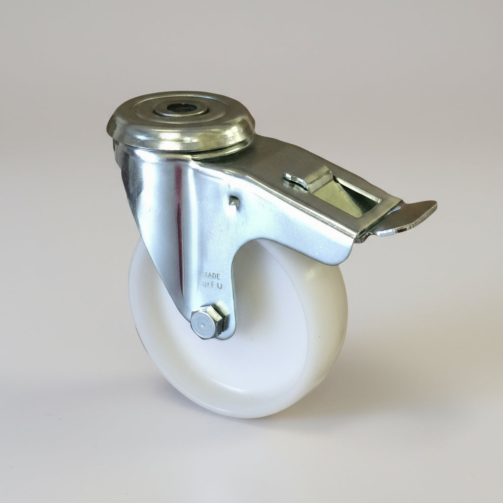100mm Nylon Wheel Bolt Hole Braked