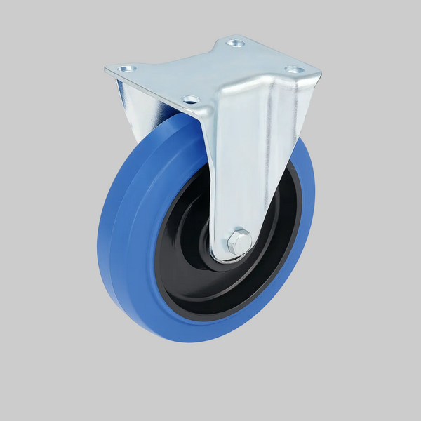 Grey rubber castor wheel, non marking