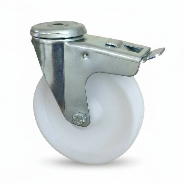 Nylon castor wheel for wet conditions