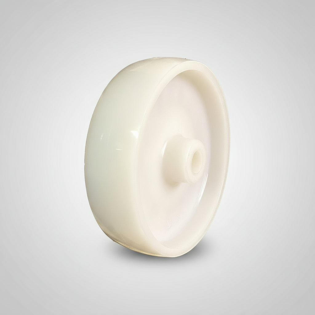175mm White Polypropylene Wheel