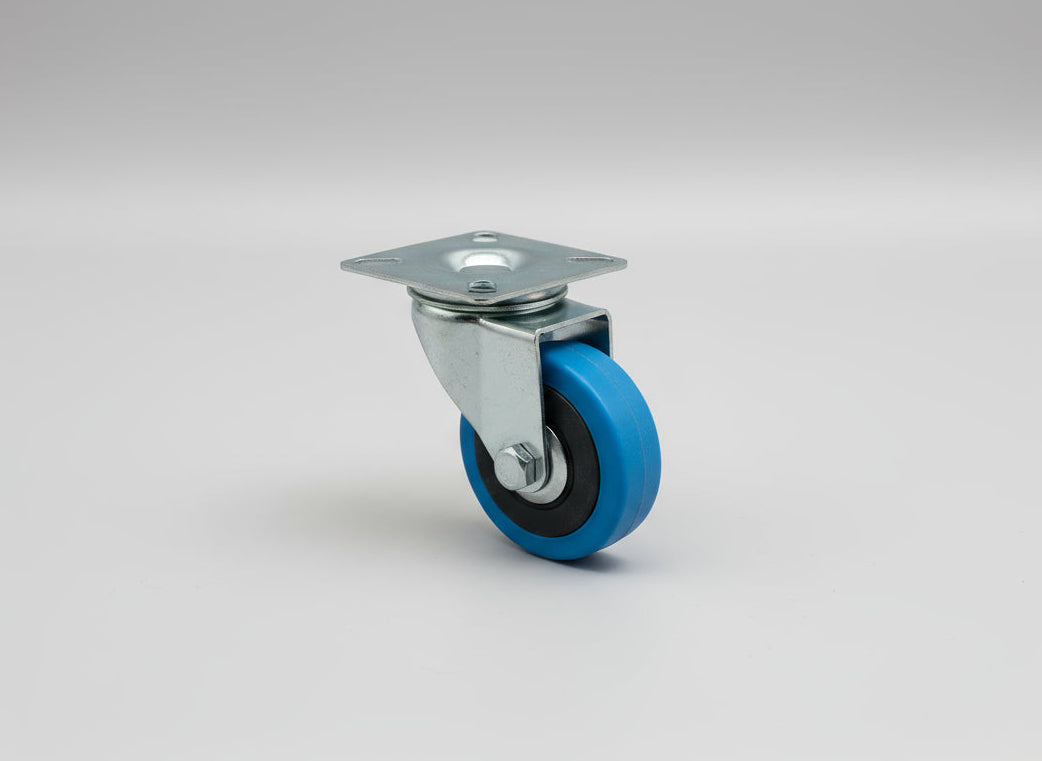 50mm Rubber Tyre Plate Castor
