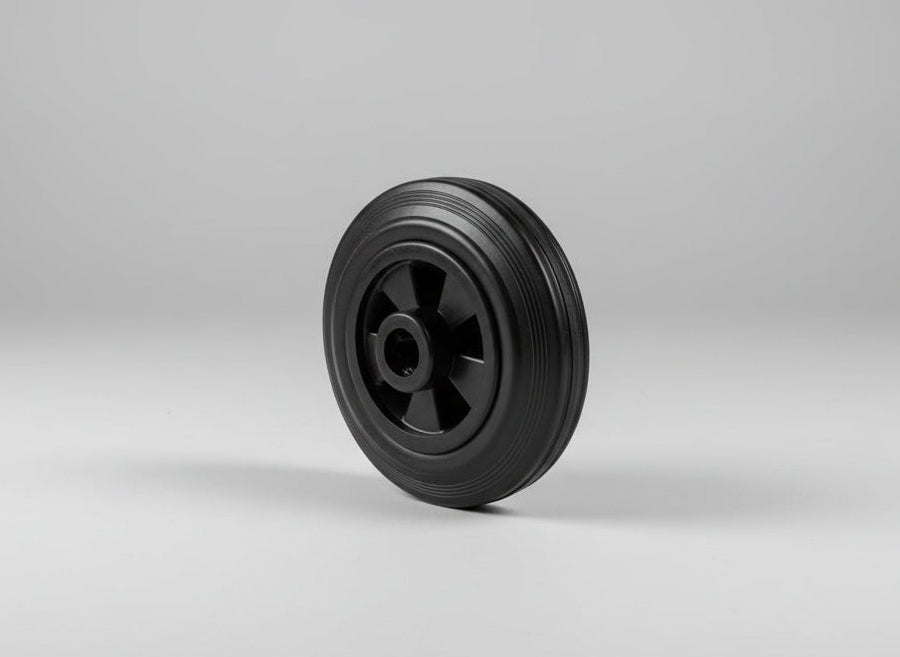 160mm Black Rubber Tyre 20mm Roller Bearing Wheel