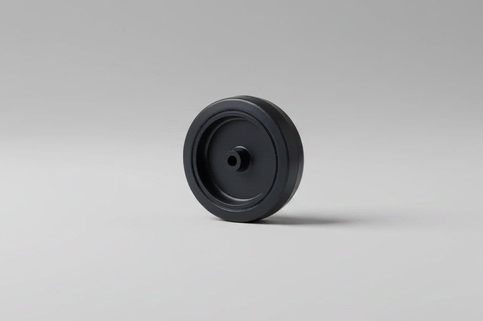 100mm Black Rubber Tyre 8mm Plain Bearing Wheel