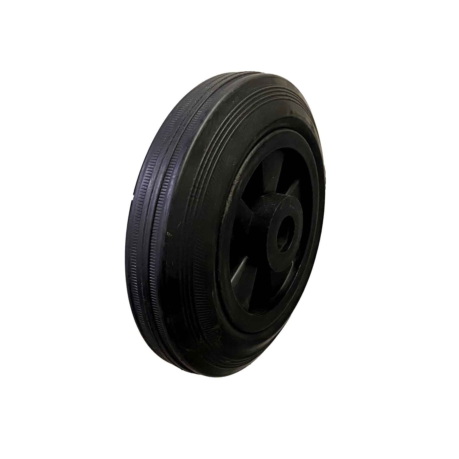 180mm Black Rubber Tyre Roller Bearing Wheel