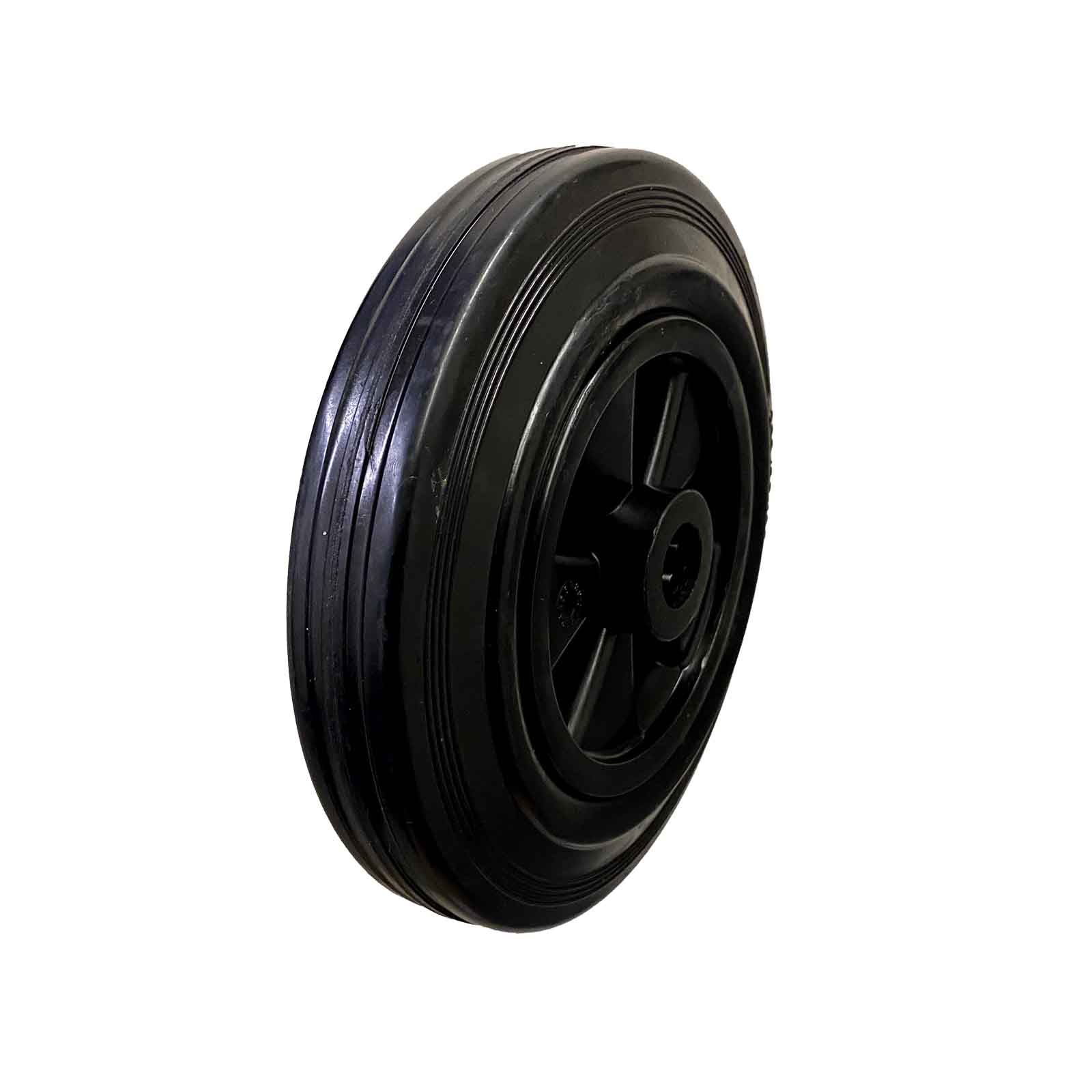 200mm Black Rubber Tyre Roller Bearing Wheel