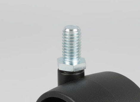 40mm Twin Wheel Threaded Stem Castor